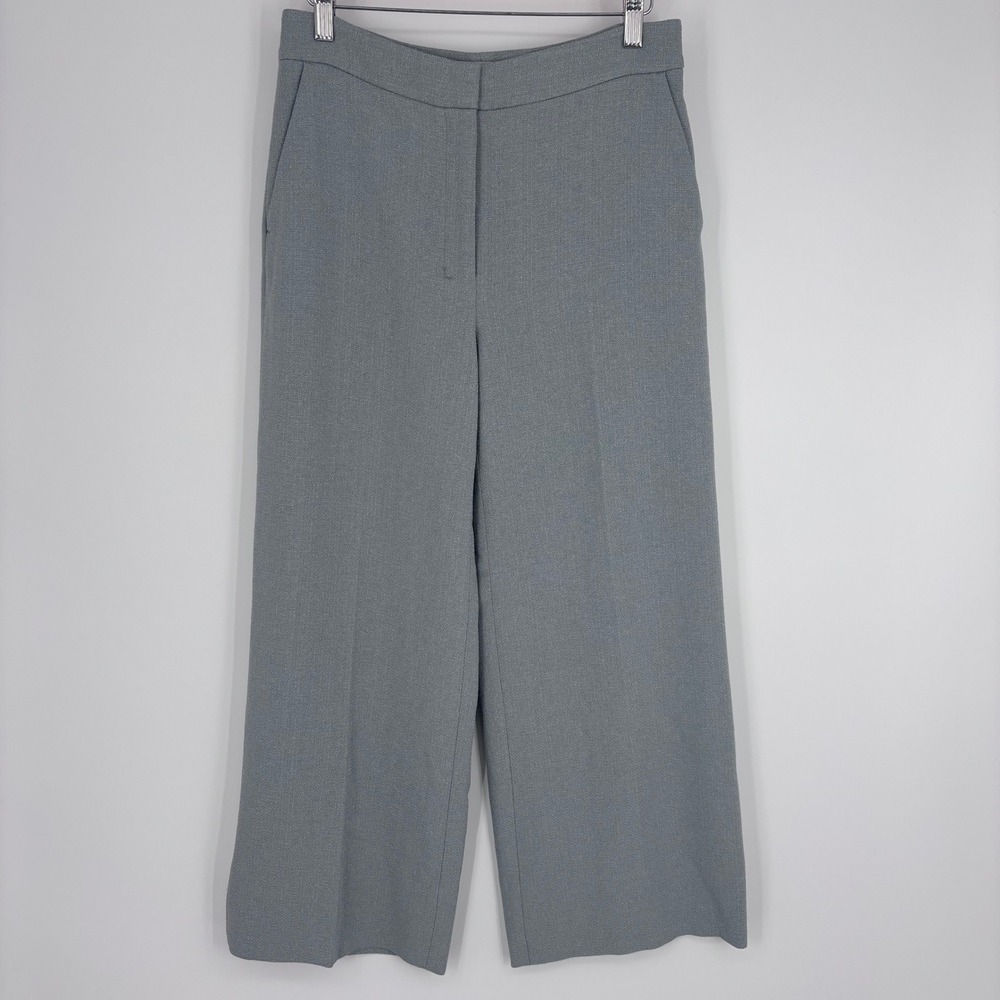 MM.LaFleur Wide Leg Trousers Womens 2 Gray‎ High Rise Career Office Professional
